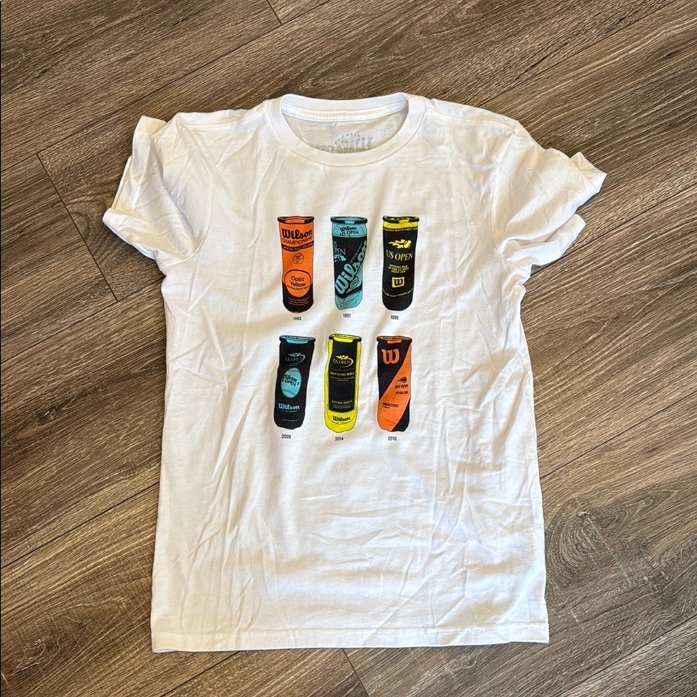 Kids Graphic T-Shirt WISLON - White with Multicolor Print SIZE M